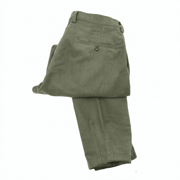 Maremma green moleskin trousers