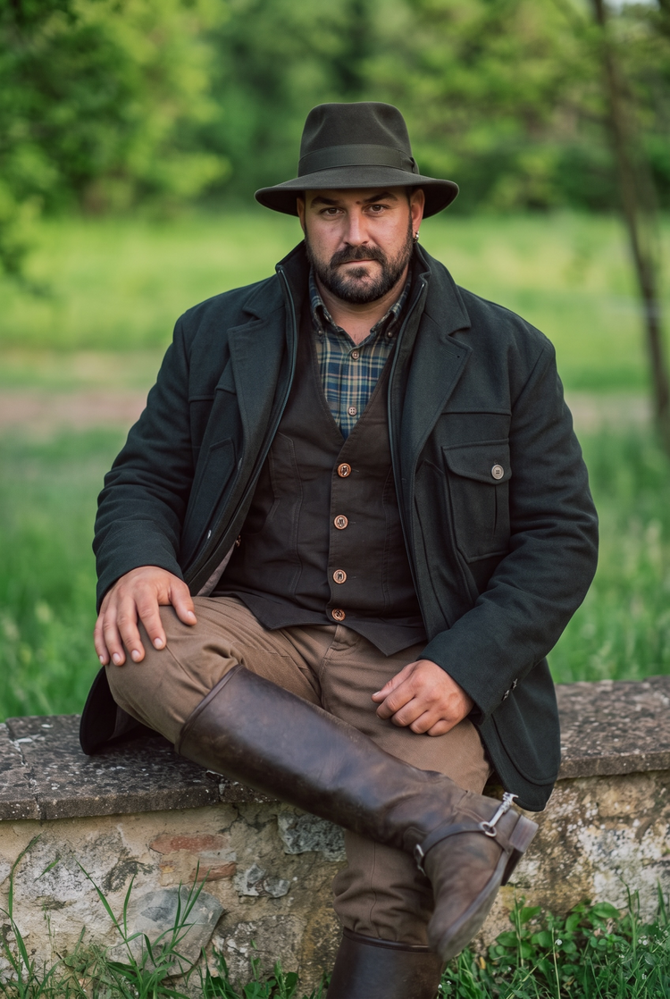 Maremma brown fustian vest