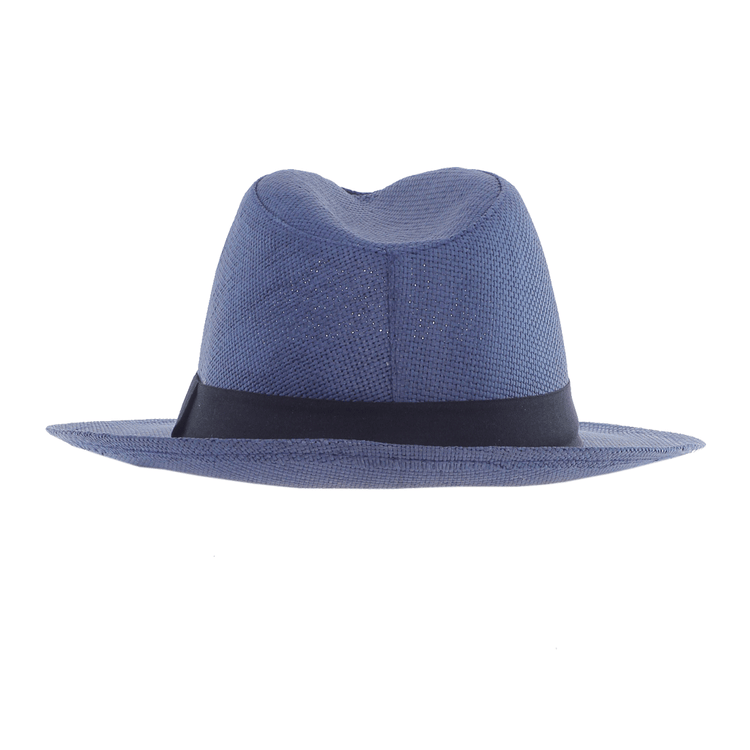 Blue paper hat