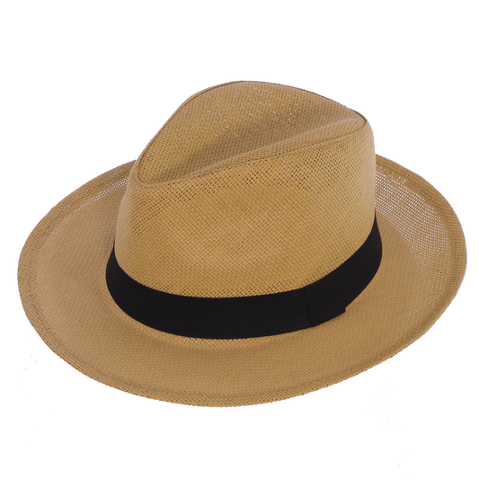 Beige paper hat