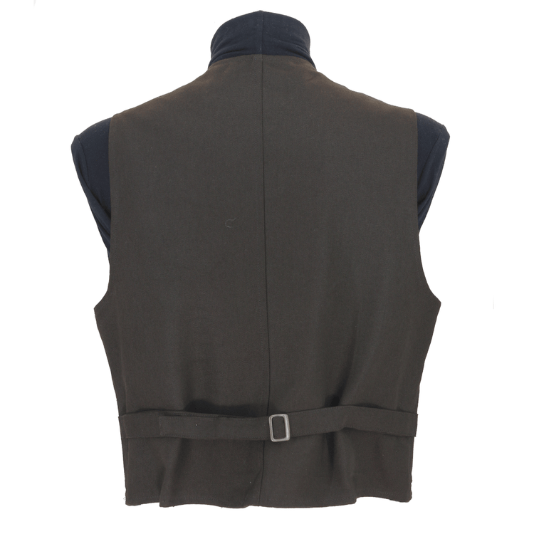 Maremma fustian vest in dark brown