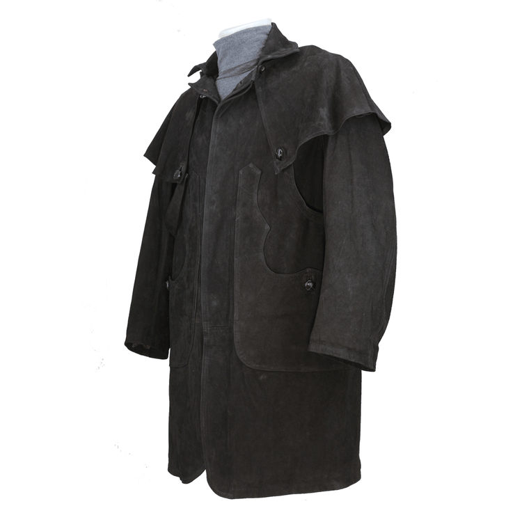 Greased calfskin cape
