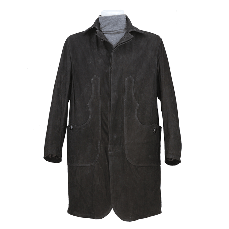 Greased calfskin cape