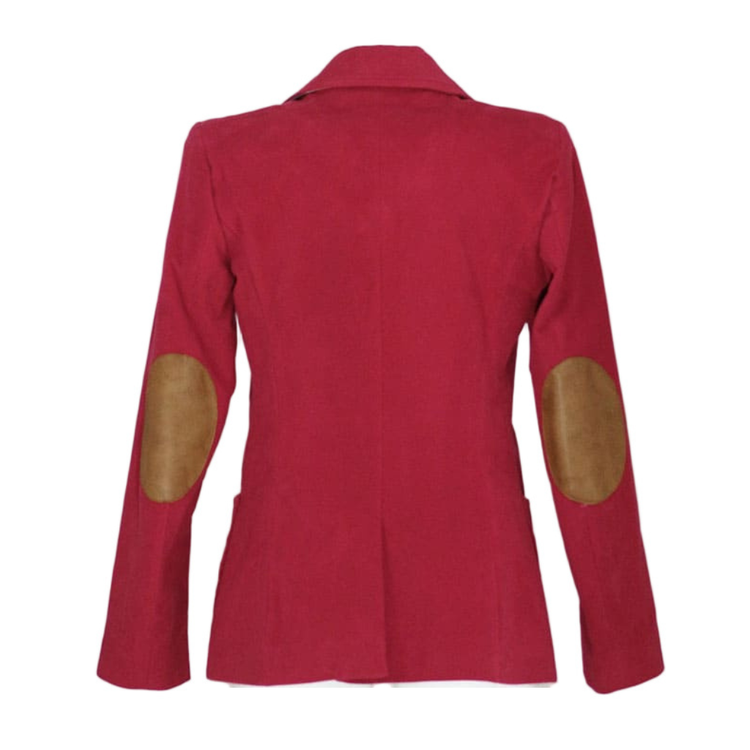 Violetta green fustian and leather trim