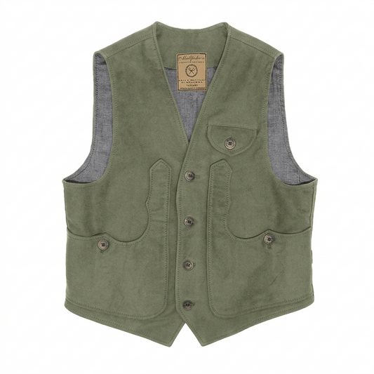 Maremma green fustian vest