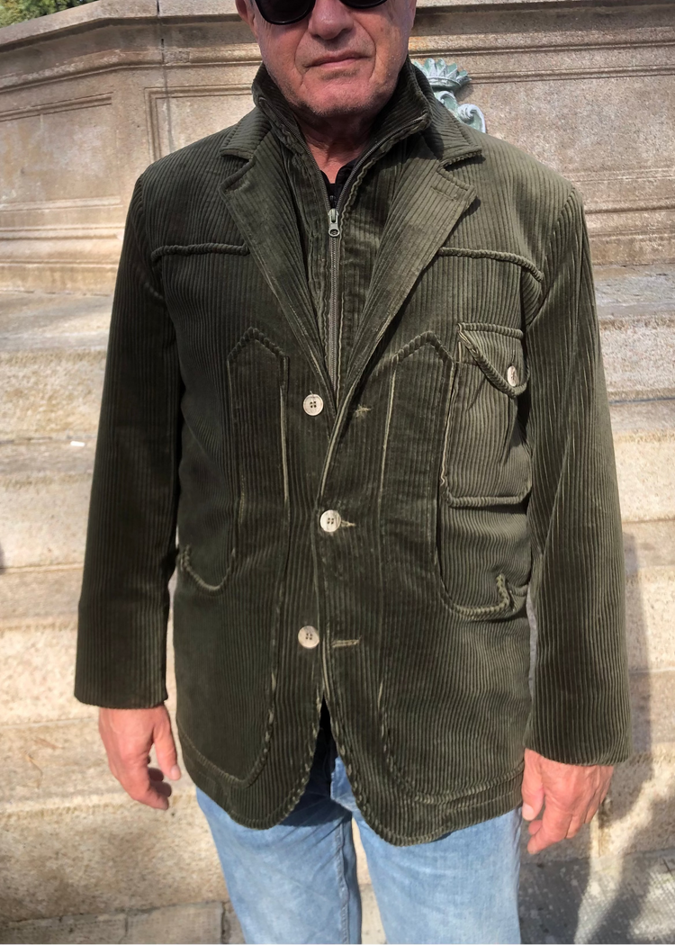 Maremmana green fustian jacket