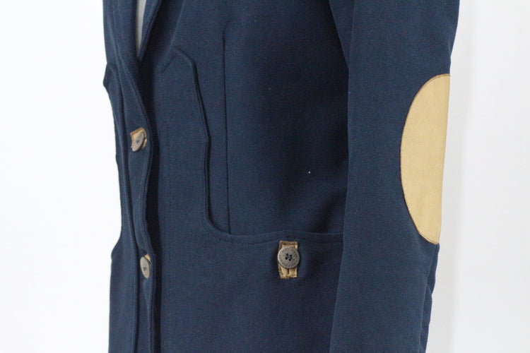 Violetta green fustian and leather trim