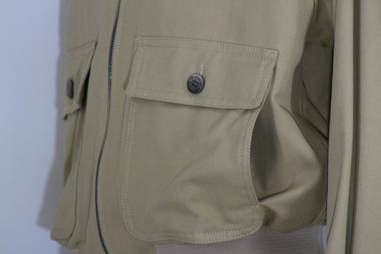 Cotton polo-style jacket