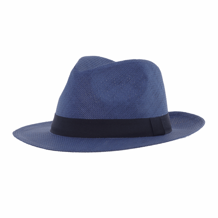 Blue paper hat