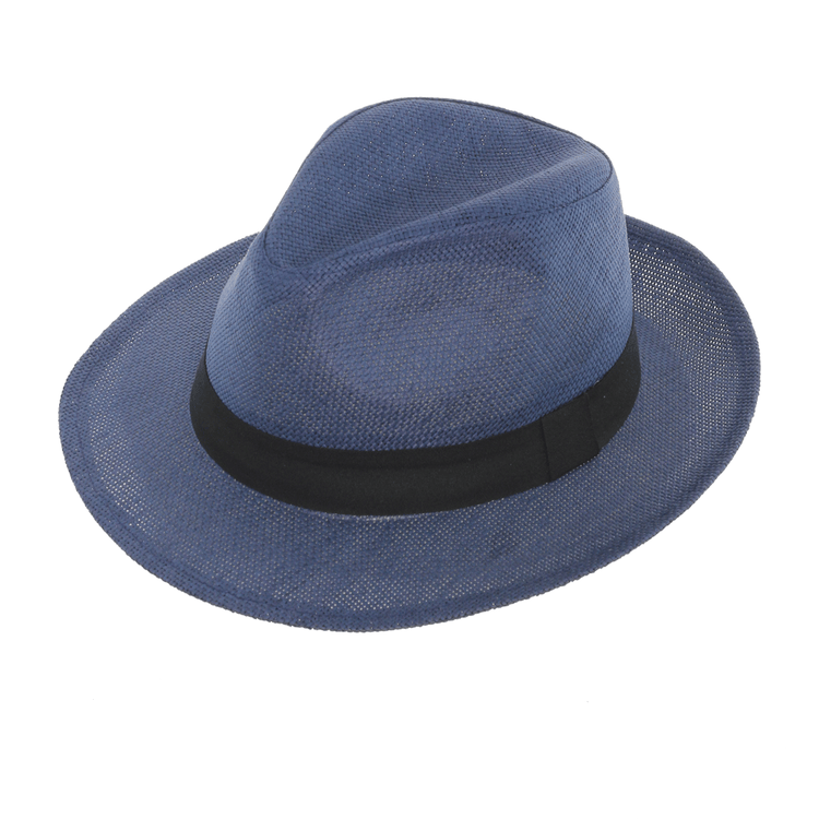Blue paper hat