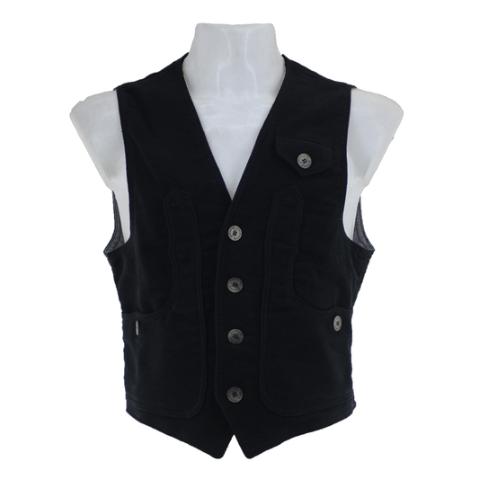 Maremma black fustian vest