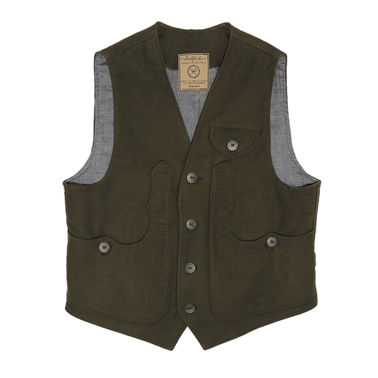Maremma green fustian vest