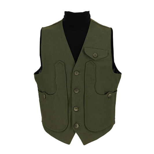 Maremma cotton vest Massaua green