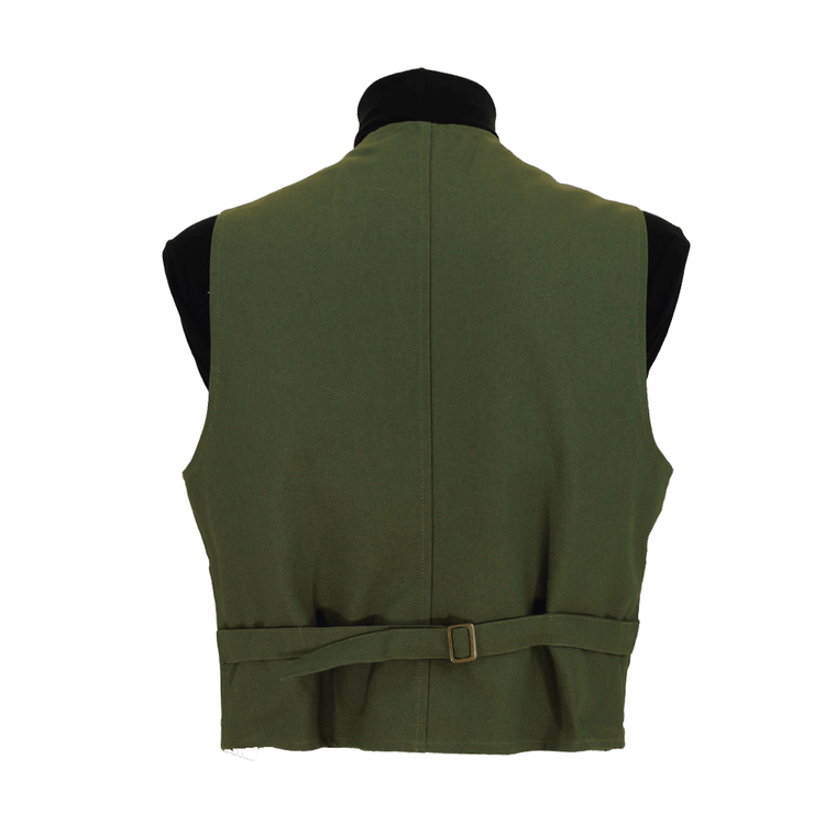 Maremma cotton vest Massaua green