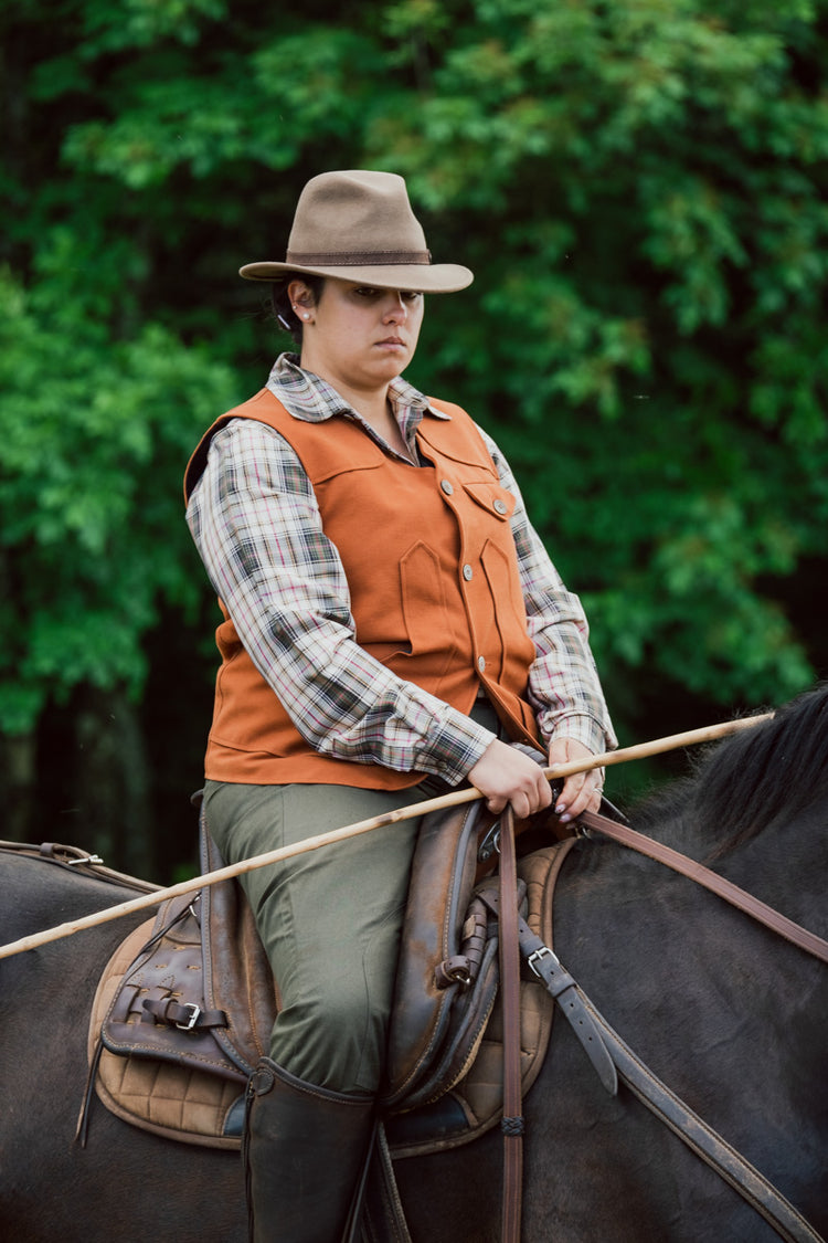 Maremma green cotton vest