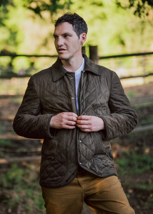 Unlined Maremma cotton jacket in blue