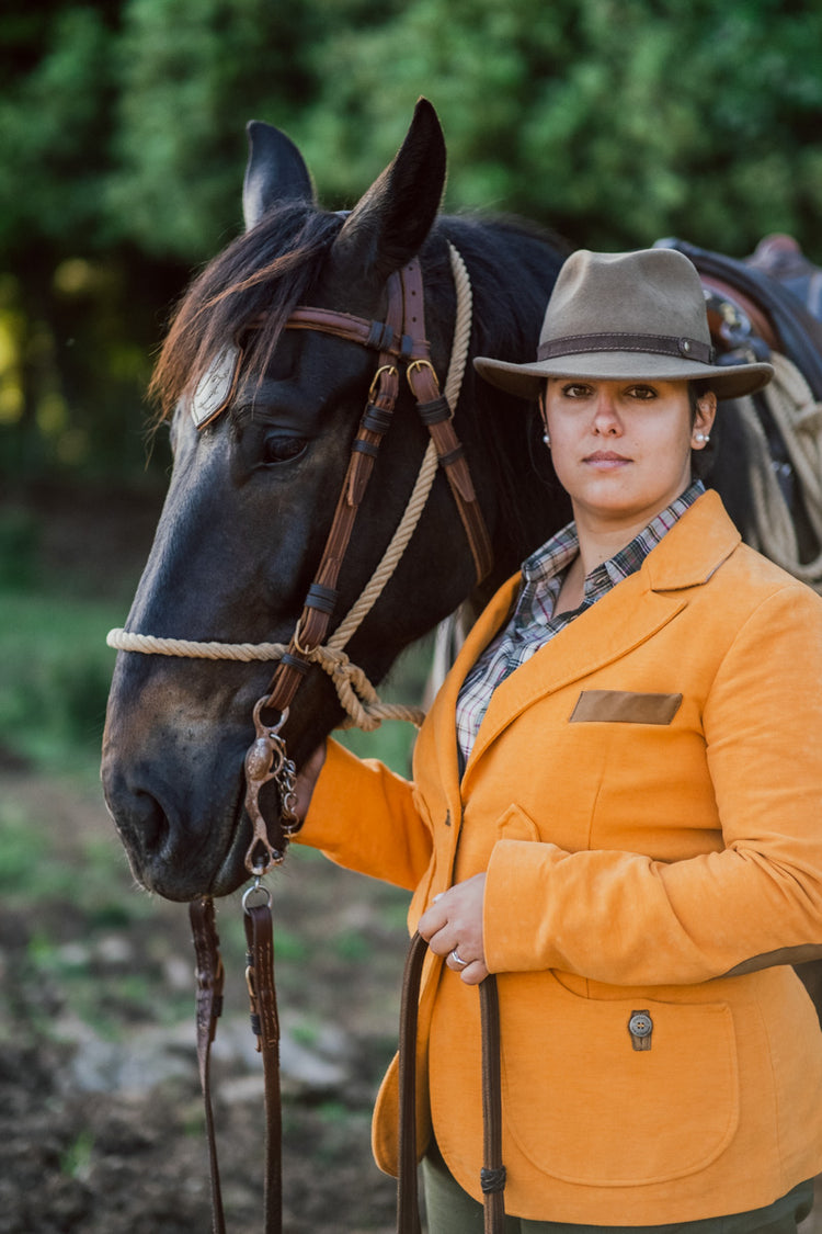 Maremma moleskin jacket, "Violetta" model