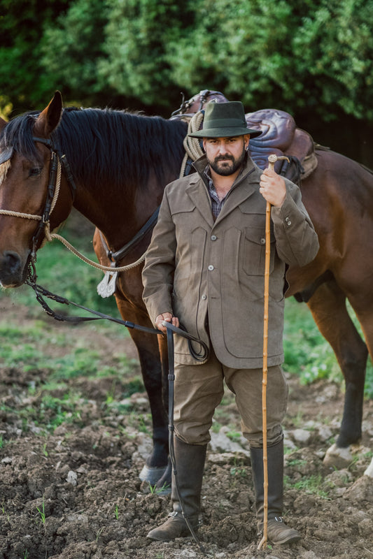 Maremma brown canvas jacket