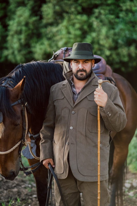 Maremma brown canvas jacket