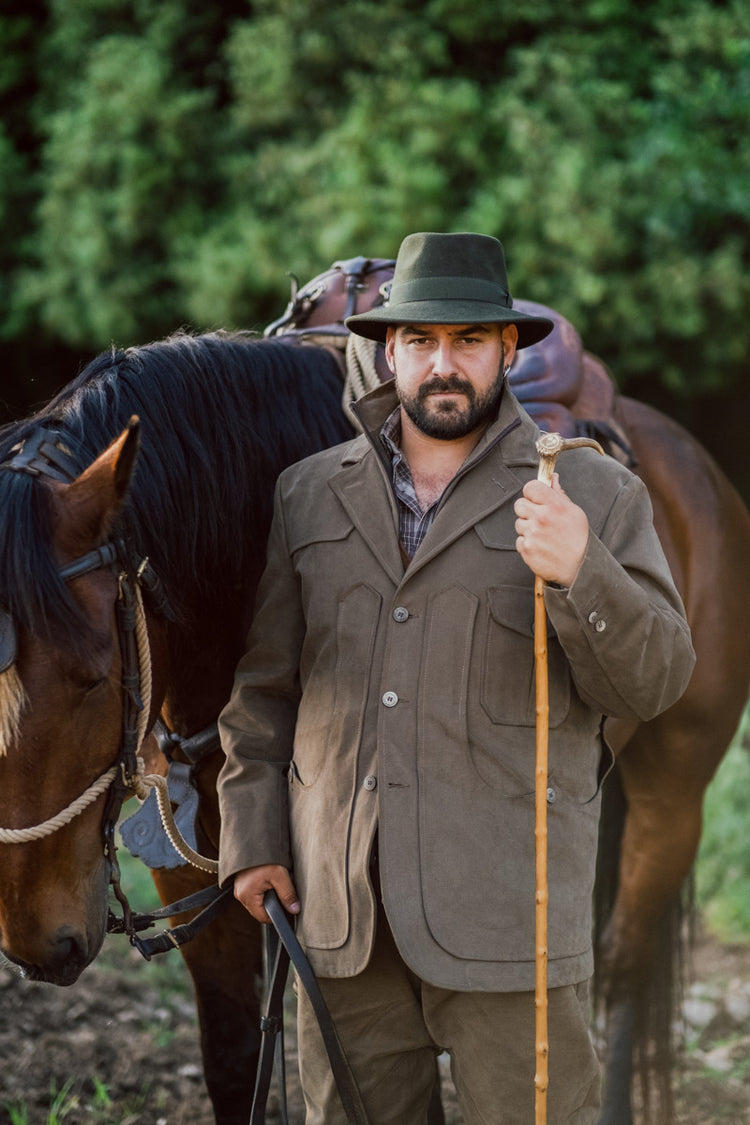Maremma brown canvas jacket
