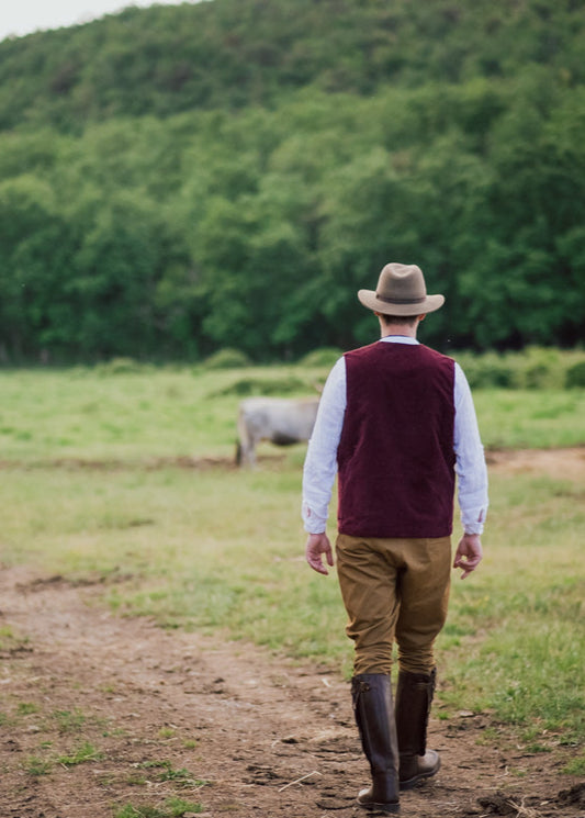 Maremma cotton trousers in khaki