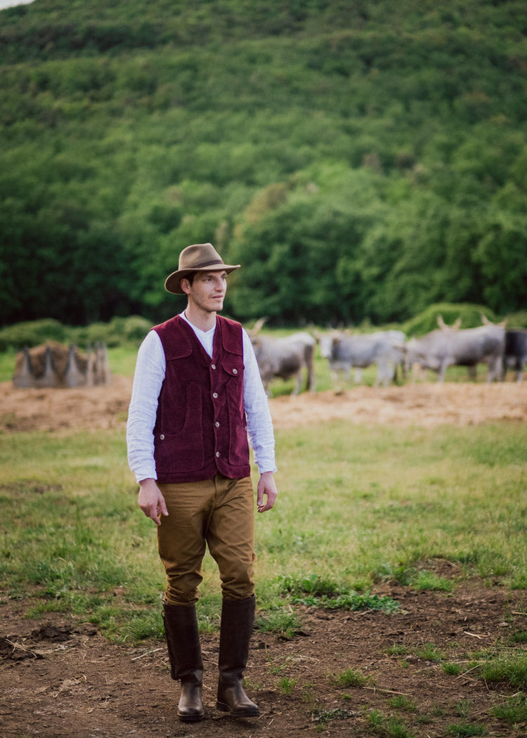 Maremma green cotton vest