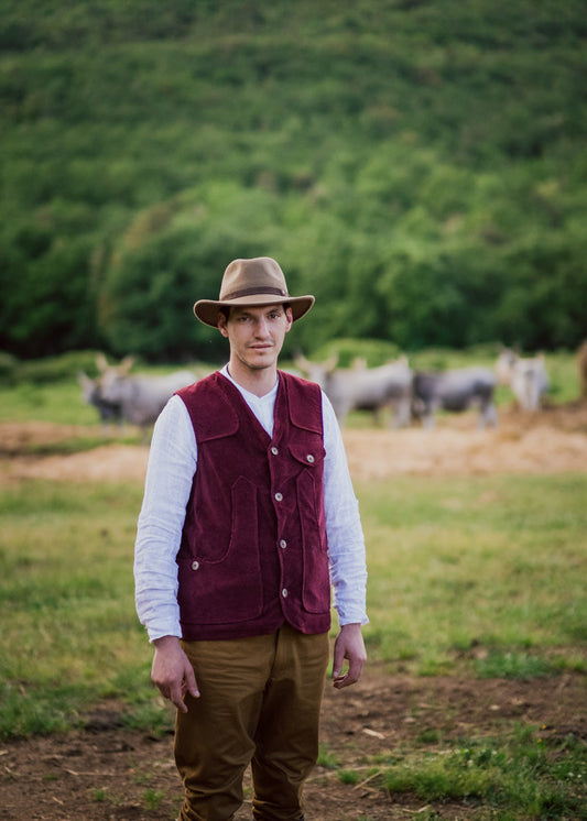 Maremma green cotton vest
