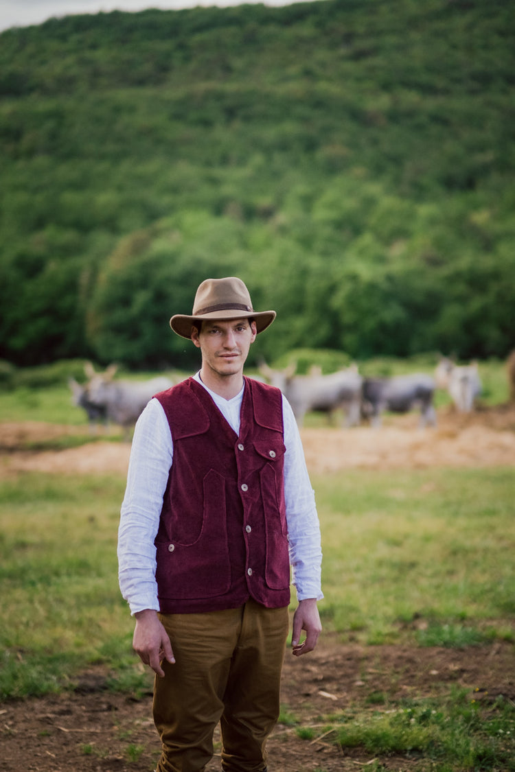 Maremma green cotton vest