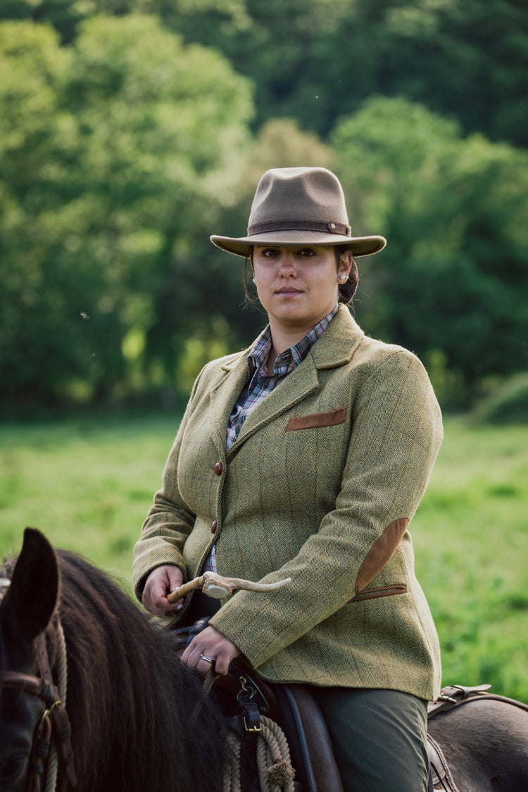 "Viola" model tweed wool jacket