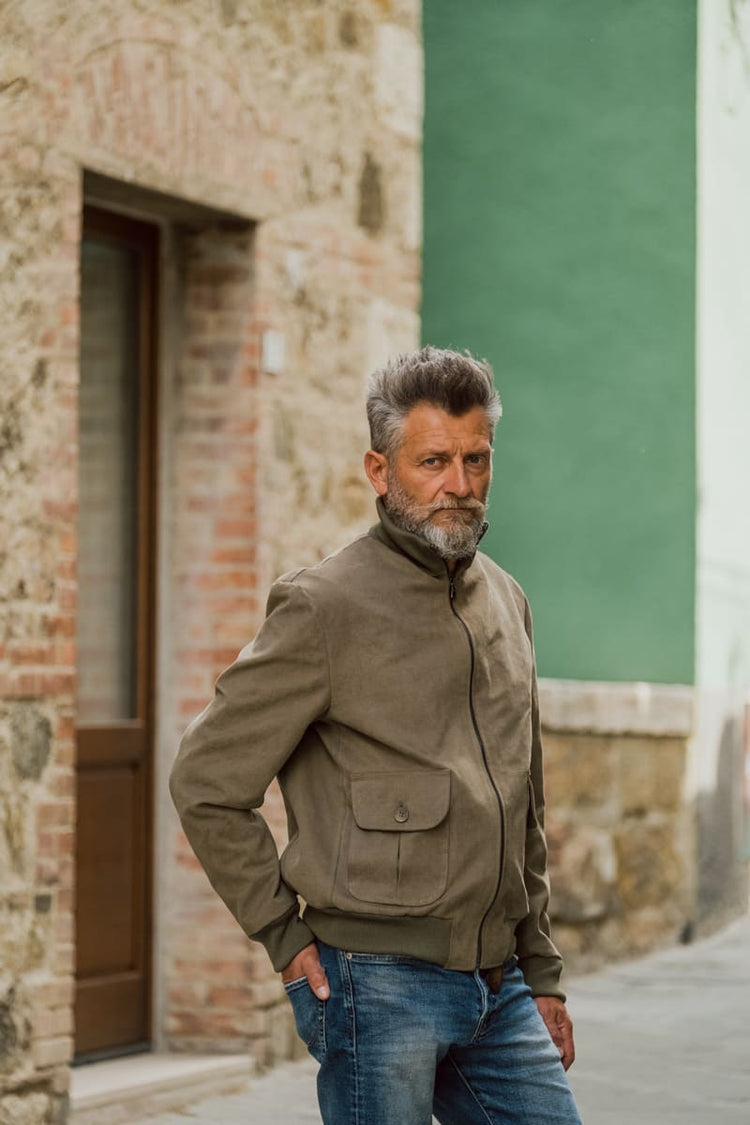 Cotton polo-style jacket