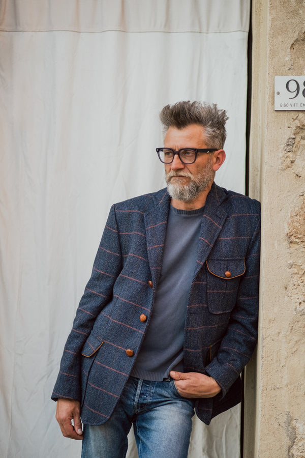 "Buttero" model wool tweed jacket
